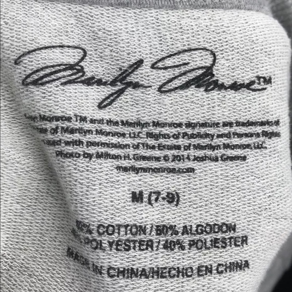 🔥SOLD!! Marilyn Monroe Juniors Gray My Life's - Picture 6 of 6